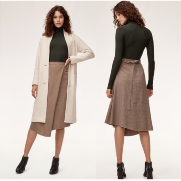 Brand new Aritzia Womens XS Wilfred Belle A-line Wrap Skirt - Picture 7 of 8